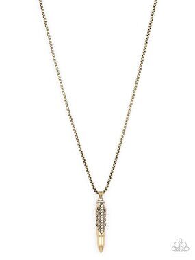 Paparazzi Mens Brass Necklace (NL235)